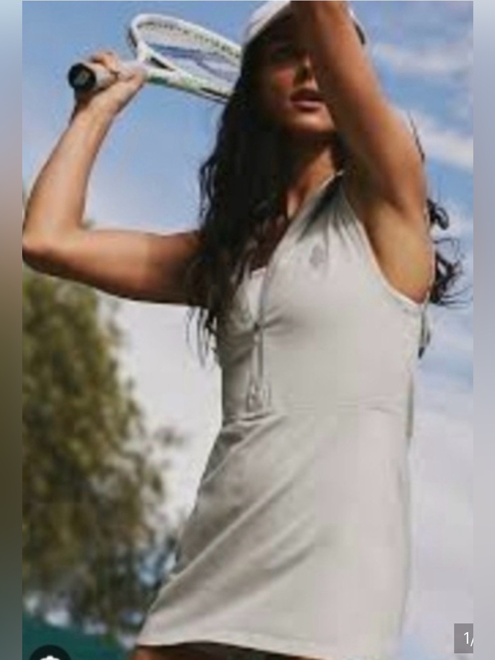 Free People Light Gray Sleeveless Tennis Romper